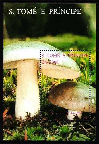 Sao Tome e Principe Block 345 postfrisch Pilze #HR847