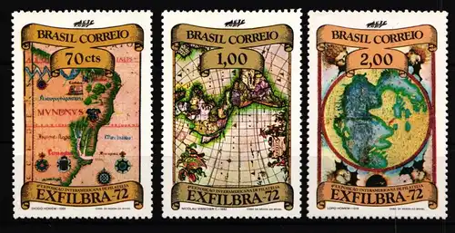 Brasilien 1333-1335 ohne Gummi wie verausgabt #IE183