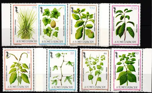 Sao Tome 861-868 postfrisch Heilkräuter #HR517