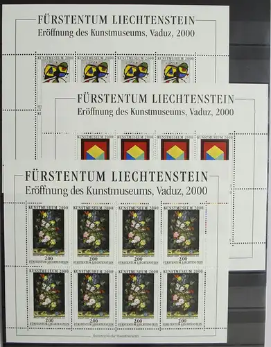 Liechtenstein 1245-1247 postfrisch als Kleinbögen, Kunst #HR619
