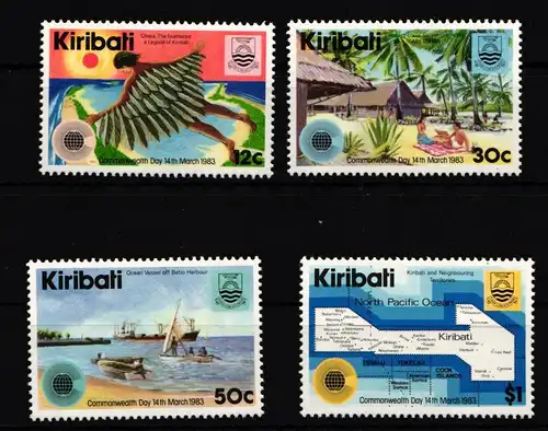 Kiribati 417-420 postfrisch Commonwealth-Tag #HY821