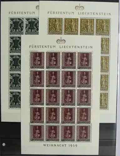 Liechtenstein 386-388 postfrisch als Kleinbögen #HR562