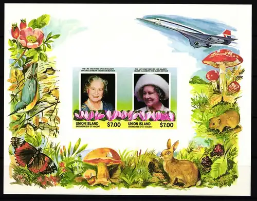 St. Vincent und die Grenadinen Union Island Block 3 B postfrisch #HR546