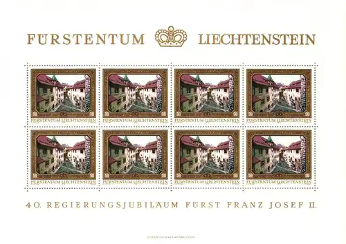 Liechtenstein 706-709 postfrisch Kleinbogensatz #HW974