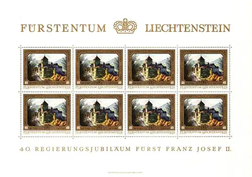 Liechtenstein 706-709 postfrisch Kleinbogensatz #HW974