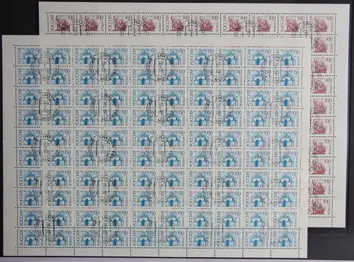 Russland 349w-350w gestempelt als kompletter 100er Bogensatz ungefaltet #IC449