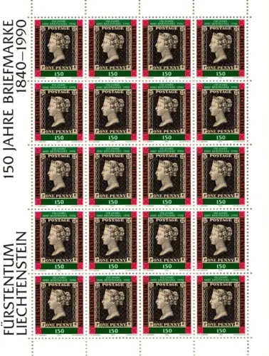 Liechtenstein 986 gestempelt Kleinbogen #HW976