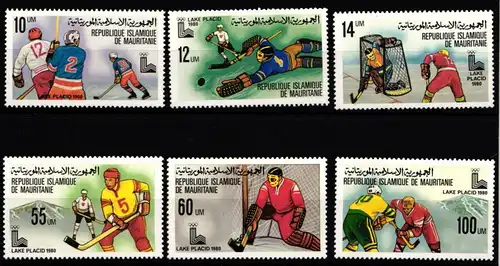 Mauretanien 660-665 postfrisch Olympiade Lake Placid 1980 #HR767