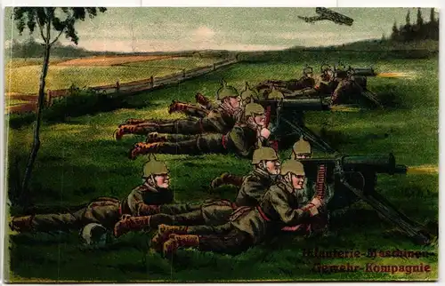 AK Deutschland Infanterie Maschinen-Gewehr-Kompagnie Feldpost 1917 #PM402