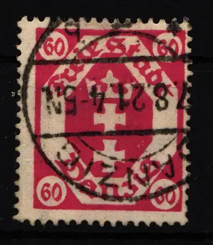 Danzig 81 b gestempelt geprüft Infla Berlin #HN180