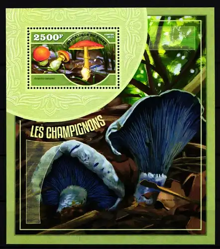 Niger Block 349 postfrisch Pilze #HR970