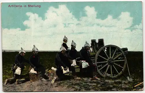 AK Deutschland Artillerie in Stellung 1914 #PM440