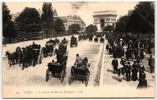 AK Paris L' Avenue du Bois de Boulogne #PM471