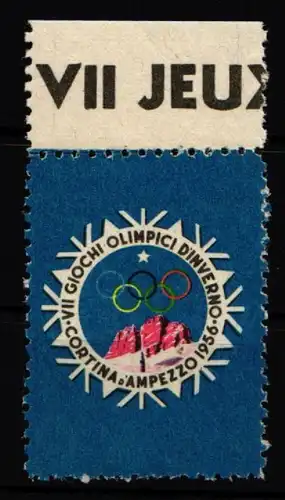 Italien postfrisch Vignette Oberrand Olympische Winterspiele 1956 #IE511