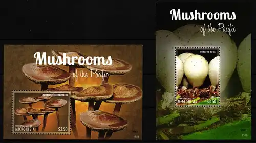 Mikronesien Block 239 und 240 postfrisch Pilze #HQ975