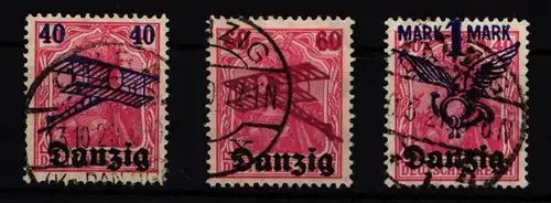 Danzig 50-52 gestempelt bewertet als Gefälligkeit #HN252