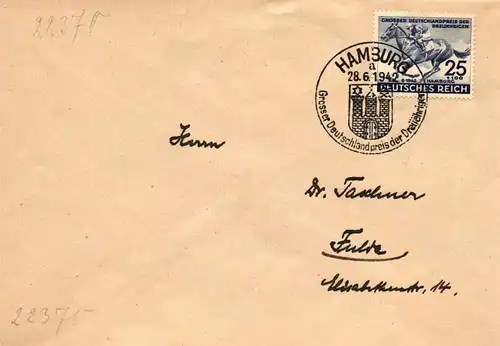 Deutsches Reich 698, 779, 814 auf Brief mit Sonderstempeln #ID785