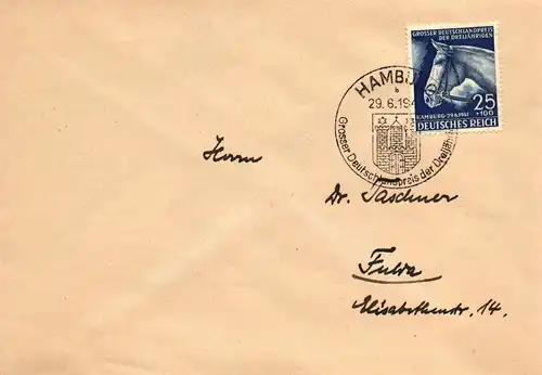 Deutsches Reich 698, 779, 814 auf Brief mit Sonderstempeln #ID785