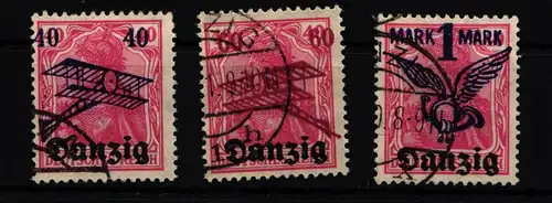 Danzig 50-52 gestempelt bewertet als Gefälligkeit #HN247