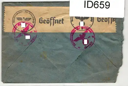 Deutsches Reich 791 auf Brief ins Arbeitslager Werdohl #ID659