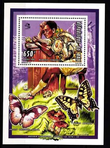 Mali 1355 postfrisch Einzelblock / Pilze #HR917