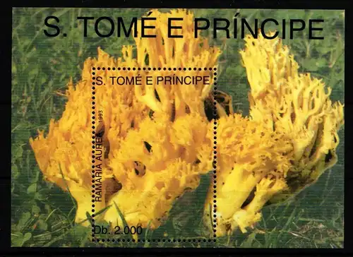 Sao Tome e Principe Block 297 postfrisch Pilze #HR831