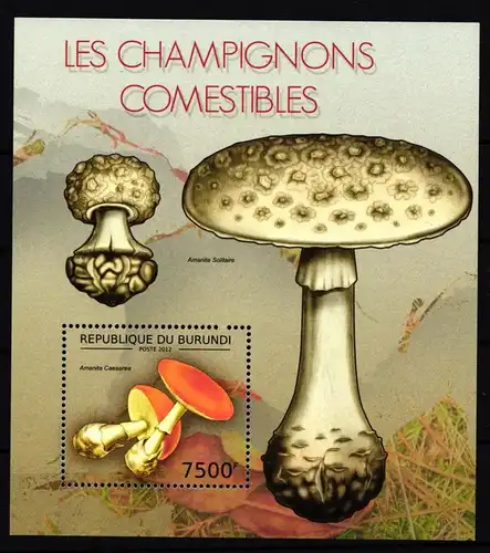 Burundi Block 272 postfrisch Pilze #HR944