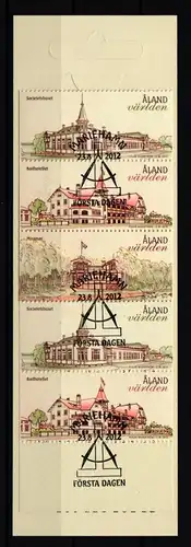 Aland 362-364 gestempelt Markenheft 20 mit Ersttagsstempel / Architektur #IH286