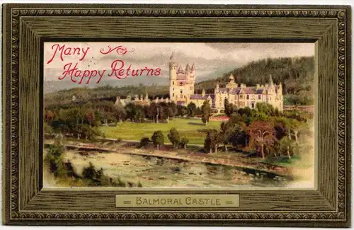 AK Schottland Balmoral Castle 1907 #PM597