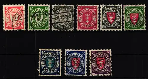 Danzig 193-201 gestempelt #IC604