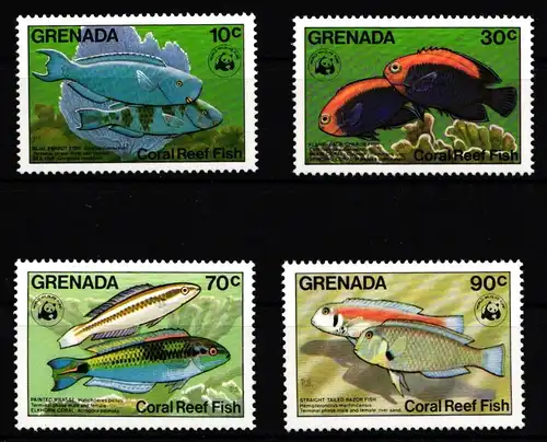 Grenada 1299-1302 postfrisch Fische #IH365