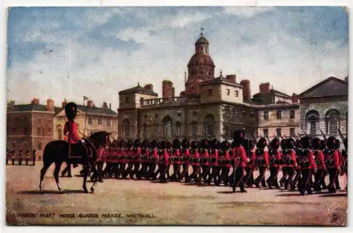 AK London March Past, Horse Guards Parade, Whitehall 1910 #PM492