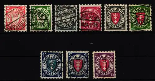 Danzig 193-201 gestempelt #IC542