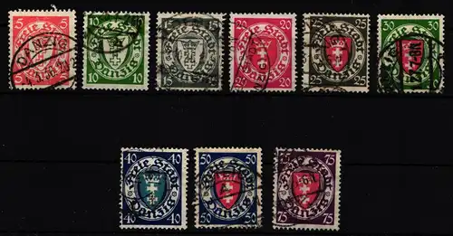 Danzig 193-201 gestempelt #IC546