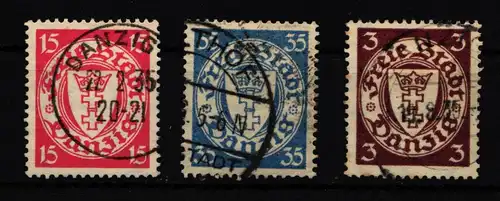 Danzig 214-216 gestempelt #IC568