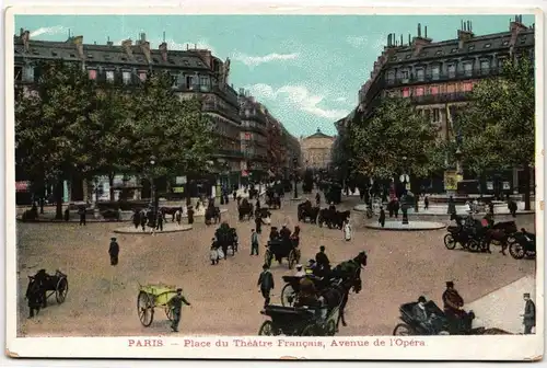 AK Paris Place du Theâtre Francais, Avenue de lÒpéra #PM544