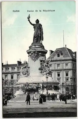 AK Paris Statue de la République #PM648