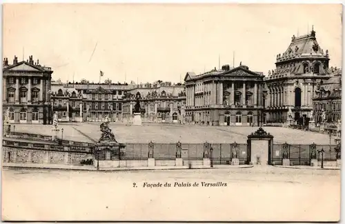 AK Paris Facade du Palais de Versailles #PM664