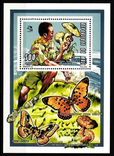 Mali 1354 postfrisch Einzelblock / Pilze #HR933