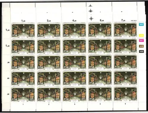 Südafrika 710-713 postfrisch Zusammendruckbögen / Industrie #IH208