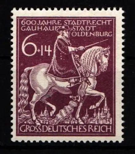 Deutsches Reich 907 IV postfrisch Plattenfehler #IJ436