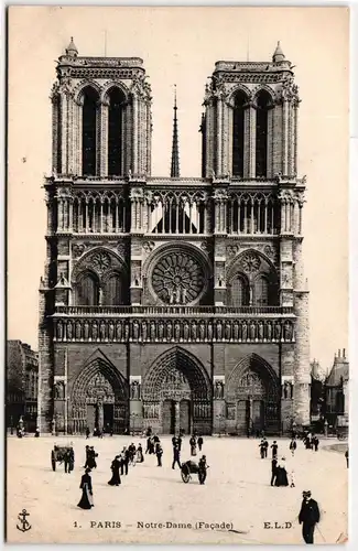 AK Paris Notre Dame (Facade) #PM704