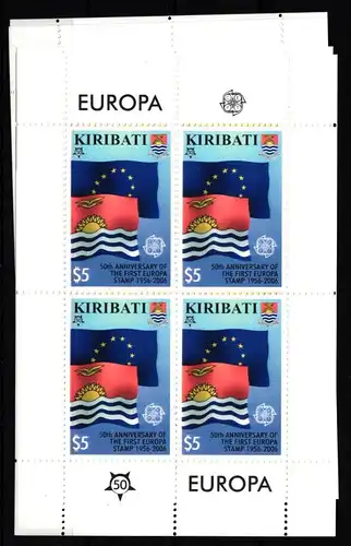 Kiribati 993-996 postfrisch Kleinbogensatz Europaflagge #IB089