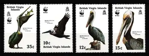 Jungferninseln 637-640 postfrisch Vögel #IH429