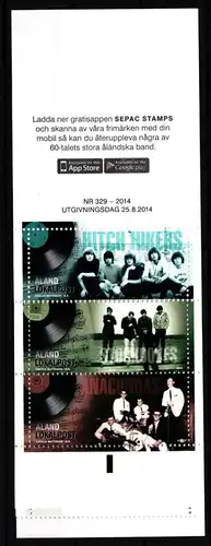 Aland 396-398 postfrisch Markenheft 22 / Musik #IH299