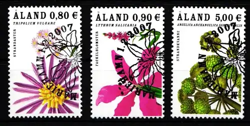 Aland 274-276 gestempelt Blumen #IH312