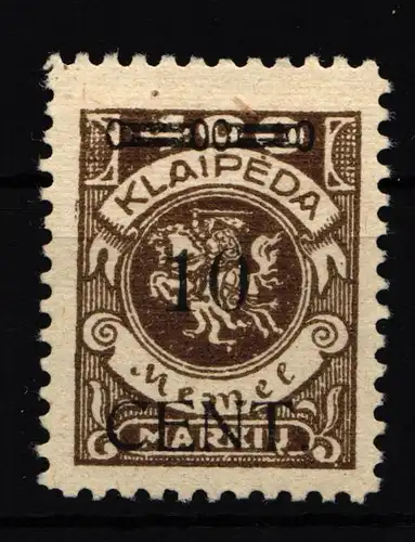 Memel 181V mit Falz geprüft Petersen BPP #IE317