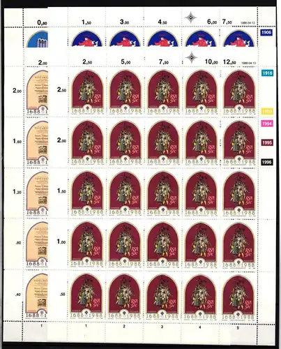 Südafrika 727-730 postfrisch Zusammendruckbögen #IH217