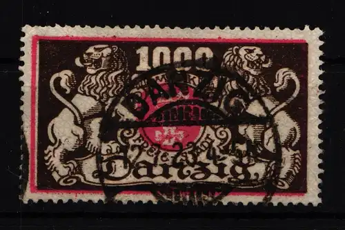 Danzig 121 gestempelt geprüft Infla Berlin #IC675