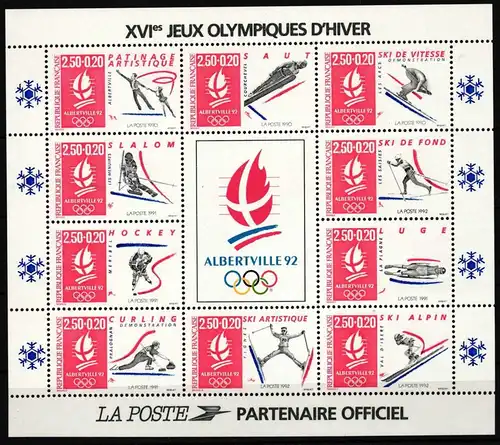 Frankreich Block 12 postfrisch Olympische Spiele #HQ873